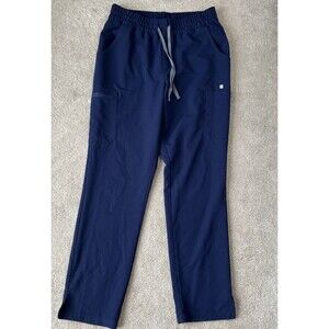 Figs Scrub Pants Womens Large Tall Navy Cade Cargo Straight Leg Nurse Medical